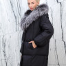 Пуховик утепленный (пух/перо) на замке,капюшон мех лисица. Арт. 5608 РТ-10363