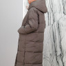 Пальто утепленное-биопух, на замке/капюшон. Артикул 28078, РТ- 8750