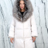 Пуховик утепленный (пух/перо) на замке,капюшон мех лисица. Арт. 5608 РТ-10364