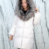 Пуховик утепленный (пух/перо) на замке,капюшон мех лисица. Арт. 5608 РТ-10364