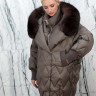 Пуховик с натуральным наполнителем (90%пух,10%перо), капюшон мех песца. Арт.6399 РТ-10510