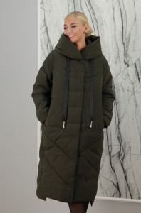 Пуховик утепленный-био-пух, капюшон.        Артикул Y019-883 PT-7787