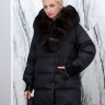 Пуховик с натуральным наполнителем (90%пух,10%перо), капюшон мех песца. Арт.6385 РТ-10508