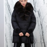 Пуховик с натуральным наполнителем (90%пух,10%перо), капюшон мех песца. Арт.6385 РТ-10508