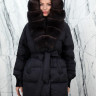 Пуховик с натуральным наполнителем (90%пух,10%перо), капюшон мех песца. Арт.6385 РТ-10508