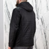 Куртка демисезонная (синтепон), на замке/капюшон., черный, 70 см, мужская