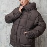 Пуховик утепленный (биопух), капюшон. Арт.6853Р РТ-10984