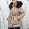 Пуховик с натуральным наполнителем (90%пух,10%перо), капюшон мех песца. Арт.8397А РТ-10505