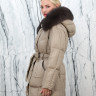 Пуховик с натуральным наполнителем (90%пух,10%перо), капюшон мех песца. Арт.8397А РТ-10505