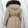 Пуховик с натуральным наполнителем (90%пух,10%перо), капюшон мех песца. Арт.8397А РТ-10505
