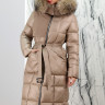 Пальто утепленное(биопух),капюшон отделка мех енота. Артикул Y-023-077 PT-9225