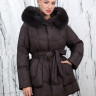 Пуховик с натуральным наполнителем (90%пух,10%перо), капюшон мех песца. Арт.8397А РТ-10504
