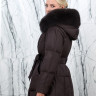 Пуховик с натуральным наполнителем (90%пух,10%перо), капюшон мех песца. Арт.8397А РТ-10504