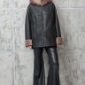 Дубленка из натуральной овчины, на замке/капюшон. Арт.K-2692LK|800OF РТ-10969