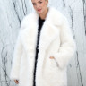 Полушубок из эко меха песца, английский ворот. Арт.3888 РТ-10408