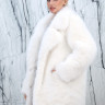 Полушубок из эко меха песца, английский ворот. Арт.3888 РТ-10408