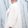 Полушубок из эко меха песца, английский ворот. Арт.3888 РТ-10408
