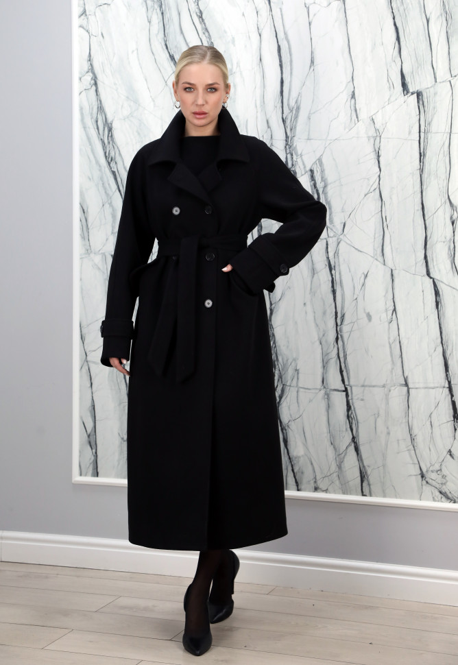 Пальто демисезонное английский ворот/пояс.Арт.8702 РТ-10786