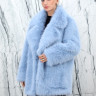 Полушубок из эко меха песца, английский ворот. Арт.3888 РТ-10410