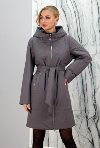 Куртка удлиненная/демисезонная (синтепон). На замке/капюшон. LQ1175P РТ-9138