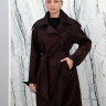 Пальто из искусственной замши, ворот/пояс. Арт.6-СТ205 РТ-10772
