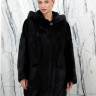 Шуба из меха аукционной норки Nafa, капюшон. Арт.0781 РТ-10706
