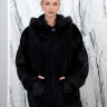 Шуба из меха аукционной норки Nafa, капюшон. Арт.0781 РТ-10706