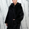Шуба из меха аукционной норки Nafa, капюшон. Арт.0781 РТ-10706