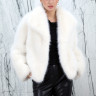 Полушубок из эко меха песца, английский ворот. Арт.3878 РТ-10405
