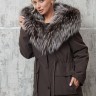 Парка с натуральным утеплителем(кролик), капюшон мех енота. Арт.26023 РТ-10979