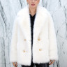 Полушубок из эко меха песца, английский ворот/на пуговицах. Арт.3868 РТ-10412