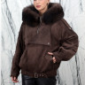 Пуховик с натуральным наполнителем (100% пух) капюшон мех песца. Арт.6369 РТ-10516