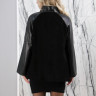 Куртка из натуральной кожи, ворот стойка., черный, 75 см, женская