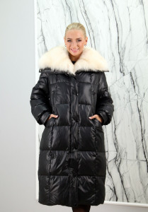 Пуховик утепленный пух/перо, ворот отделка мех песца. Артикул Y-024-539 PT-8620