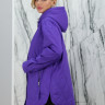 Куртка демисезонная (синтепон), на замке/капюшон., фиолетовый, 75 см