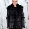 Дубленка из искусственного меха, ворот отделка эко мех тоскана. Арт.612 РТ-10325 