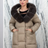 Пуховик с натуральным наполнителем (100% пух) капюшон мех песца. Арт.8680 РТ-10597