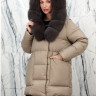 Пуховик с натуральным наполнителем (100% пух) капюшон мех песца. Арт.8680 РТ-10597