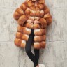 Шуба из меха лисицы огневки/капюшон. Арт.Багира РТ-9151