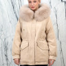 Пуховик с натуральным наполнителем (100% пух) капюшон мех песца. Арт.6025-1 РТ-10519