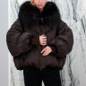 Пуховик утепленный (утиный пух)Капюшон отделка чернобурка.Арт.К2202 РТ-10068