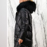 Пальто утепленное-биопух, капюшон отделка мех енота. Артикул - Y-024-601 РТ-8629