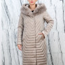 Пуховик утепленный (верблюжья шерсть), капюшон отделка мех кролика. Арт.675 РТ-7715
