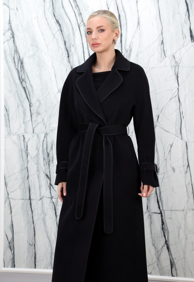 Пальто демисезонное, английский ворот/пояс. Арт.87006 РТ-10819