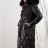 Пальто утепленное-биопух, капюшон отделка мех енота. Артикул Y-024-007 PT-8637