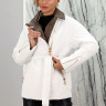 Куртка демисезонная (синтепон), на замке/ворот стойка., белый, 75 см