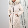 Пальто утепленное-биопух, капюшон отделка мех енота. Артикул Y-024-007 PT-8638