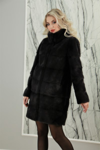 Полушубок из меха норки, ворот стойка. Арт. 9212 РТ-6591