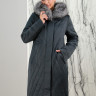 Пальто на верблюжьей шерсти,капюшон чернобурая лиса. Артикул 7136Р, РТ-8760