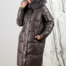 Пальто утепленное-биопух, капюшон отделка мех енота. Артикул Y-024-353 PT-8614